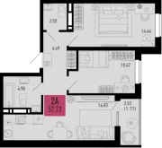 2-х комнатная квартира